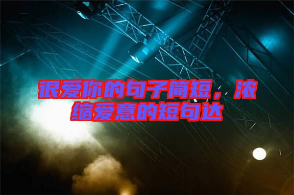 很愛(ài)你的句子簡(jiǎn)短，濃縮愛(ài)意的短句達(dá)
