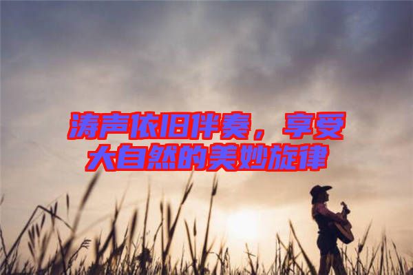 濤聲依舊伴奏，享受大自然的美妙旋律