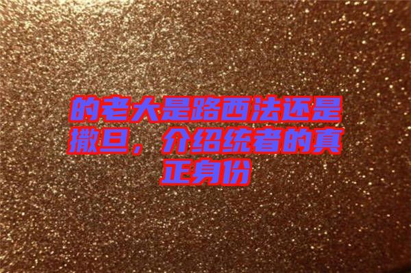 的老大是路西法還是撒旦，介紹統(tǒng)者的真正身份