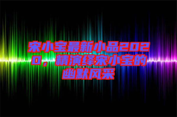 宋小寶最新小品2020，精演繹宋小寶的幽默風(fēng)采