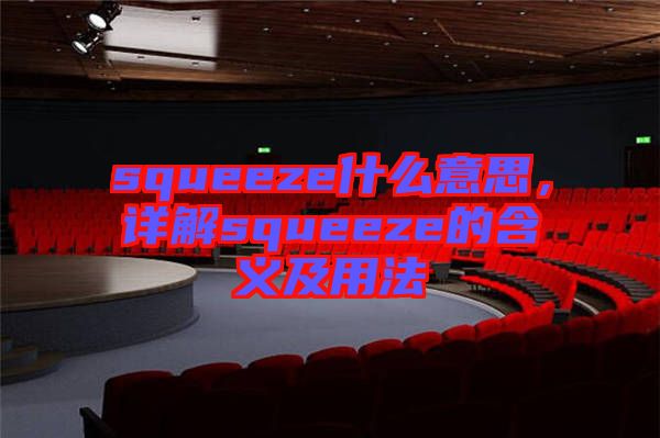 squeeze什么意思，詳解squeeze的含義及用法