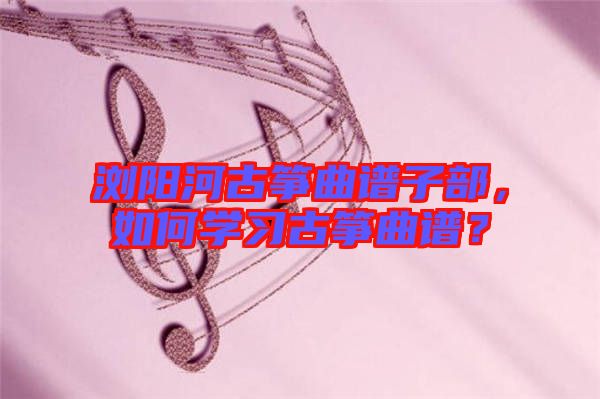瀏陽河古箏曲譜子部，如何學(xué)習(xí)古箏曲譜？