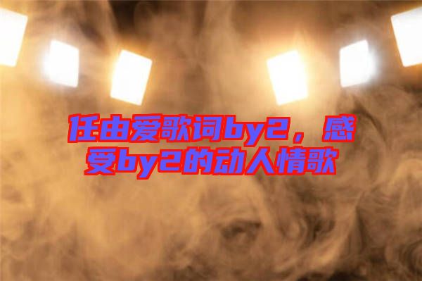 任由愛歌詞by2，感受by2的動人情歌