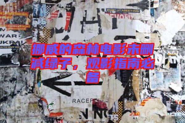 挪威的森林電影未刪減綠子，觀影指南必備