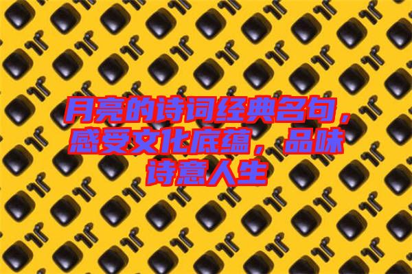月亮的詩詞經(jīng)典名句，感受文化底蘊，品味詩意人生