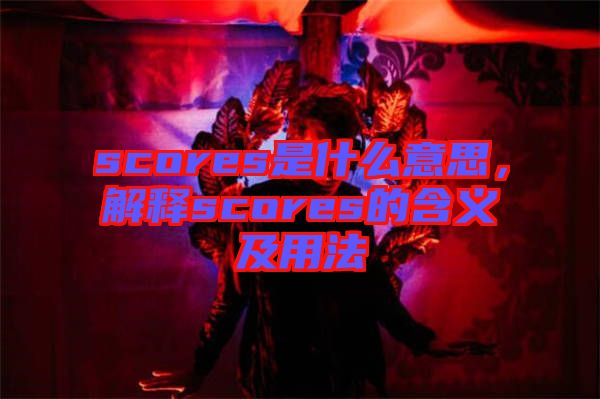 scores是什么意思，解釋scores的含義及用法