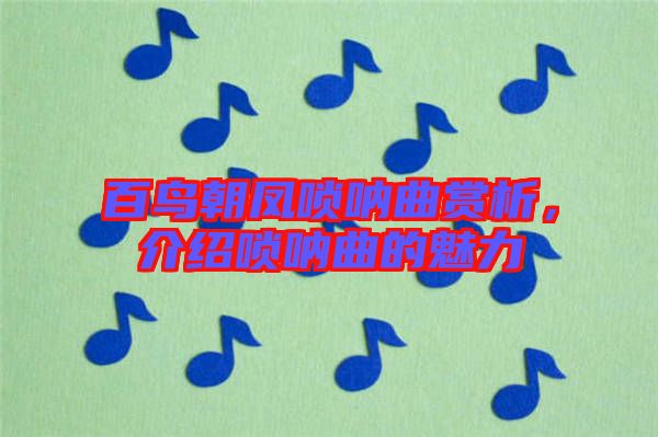 百鳥(niǎo)朝鳳嗩吶曲賞析，介紹嗩吶曲的魅力