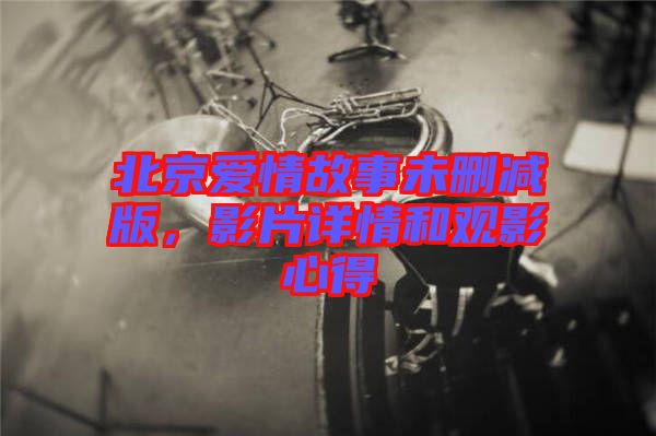 北京愛情故事未刪減版，影片詳情和觀影心得