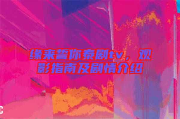 緣來誓你泰劇tv，觀影指南及劇情介紹
