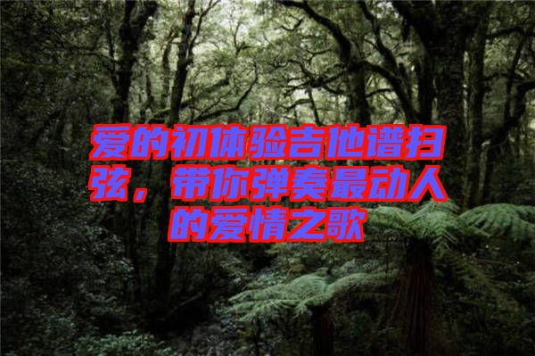 愛的初體驗(yàn)吉他譜掃弦，帶你彈奏最動人的愛情之歌