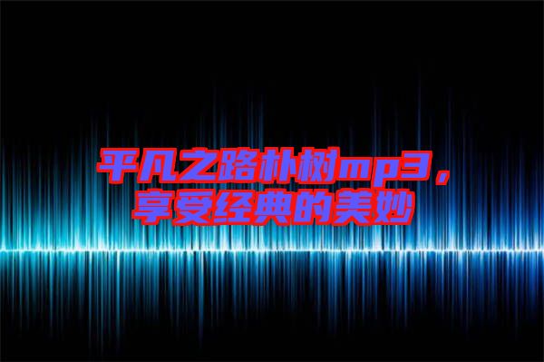 平凡之路樸樹mp3，享受經(jīng)典的美妙