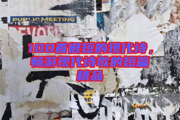 100首很短的現(xiàn)代詩，暢游現(xiàn)代詩歌的短篇精品