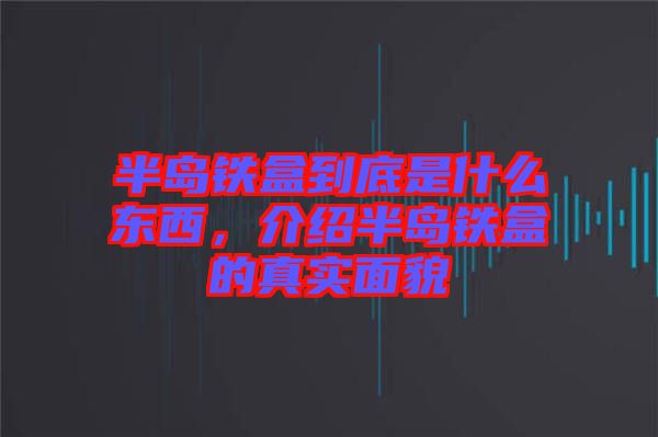 半島鐵盒到底是什么東西，介紹半島鐵盒的真實面貌