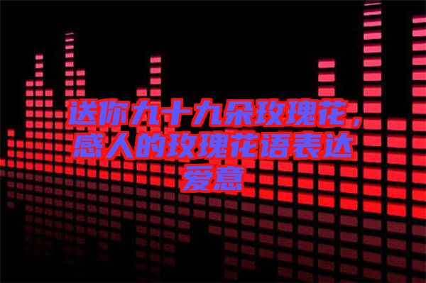 送你九十九朵玫瑰花，感人的玫瑰花語表達愛意