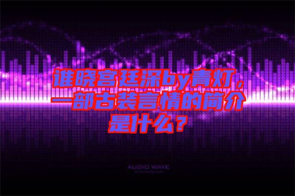 誰曉宮廷深by青燈，一部古裝言情的簡介是什么？
