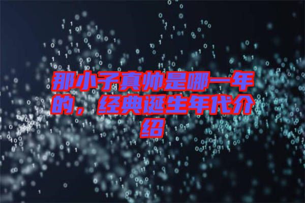 那小子真帥是哪一年的，經(jīng)典誕生年代介紹