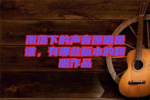 雨落下的聲音原唱是誰，有哪些版本的翻唱作品