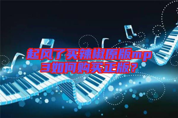起風(fēng)了買(mǎi)辣椒原版mp3如何購(gòu)買(mǎi)正版？