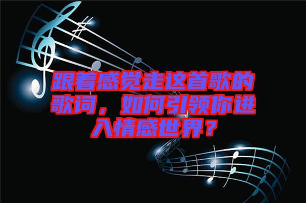 跟著感覺(jué)走這首歌的歌詞，如何引領(lǐng)你進(jìn)入情感世界？