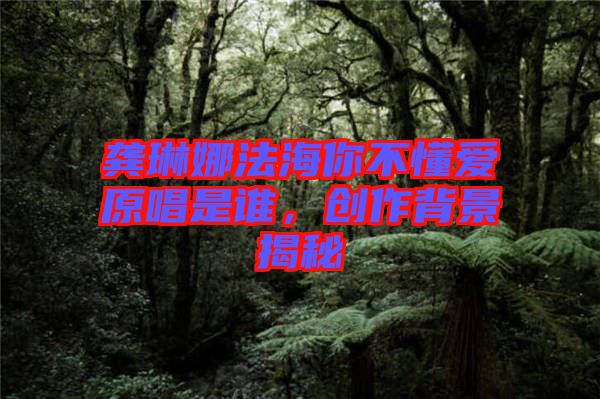 龔琳娜法海你不懂愛(ài)原唱是誰(shuí)，創(chuàng)作背景揭秘